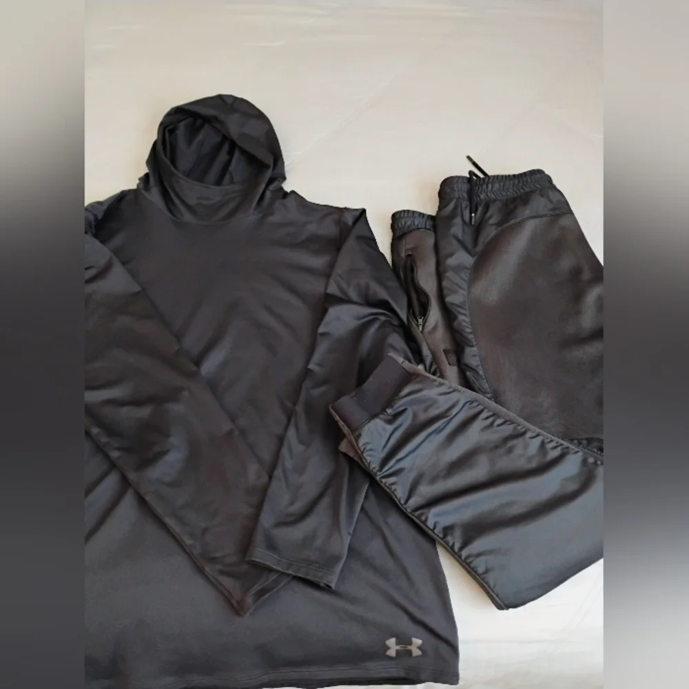 MEN'S UNDER ARMOUR TRACK SUIT WITH HEATGEAR HOODIE AND GORE TEX JOGGERS COMBO XL - Picture 2 of 9